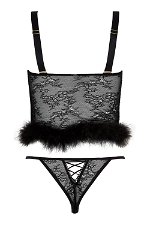 Feathered Fantasy Corset and Brief Set product image 6