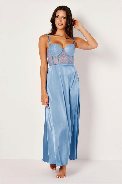 Corset Satin Maxi Gown product image