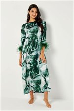 Printed Dress with Feathers product image 1