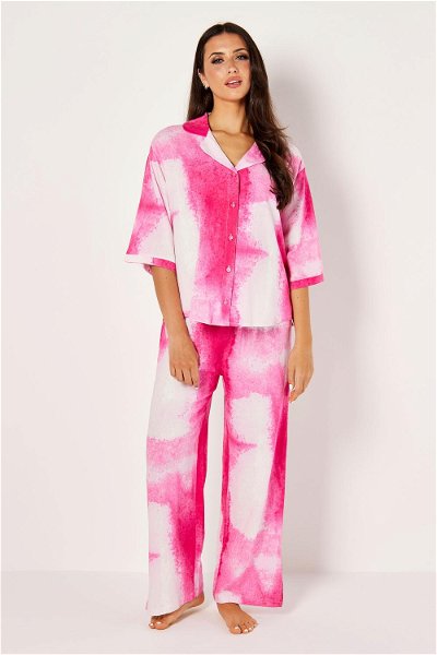 2 Piecse Wide Cut Tie Dye lounging Set product image