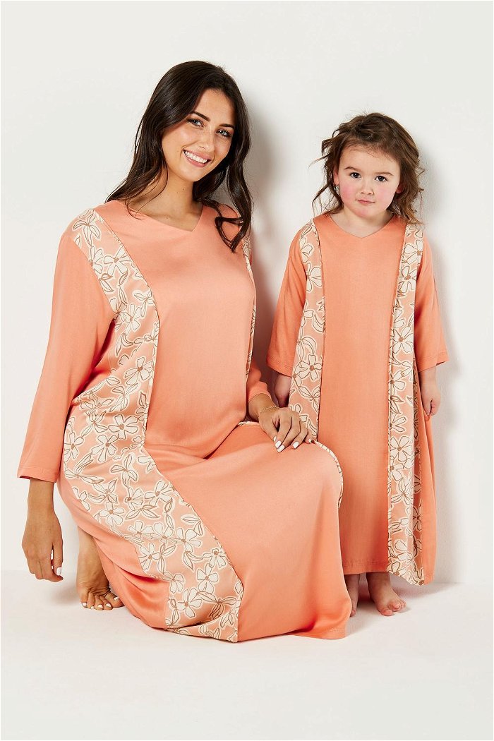 Side Print Matching Mommy-Girl Jalabiya product image 1