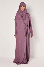 Side Open Prayer Dress with Side Tie and Long Elastic Sleeves product image 1