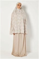 Two-Piece Printed Prayer Dress with Matching Veil product image 1