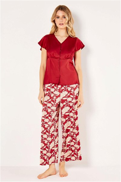 Satin Buttoned Pyjama Set product image