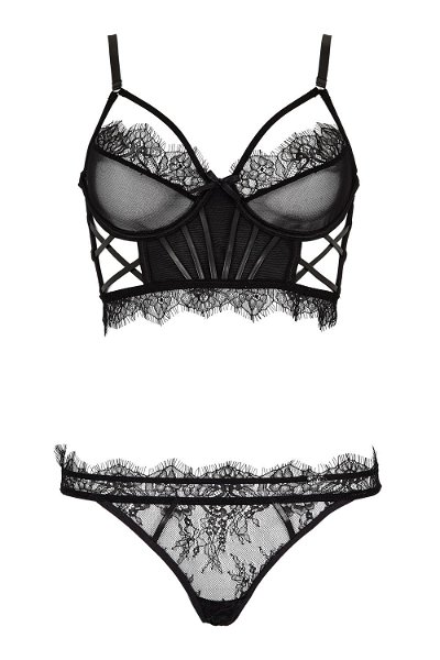 Midnight Temptation Lace Bra and Brief Set product image
