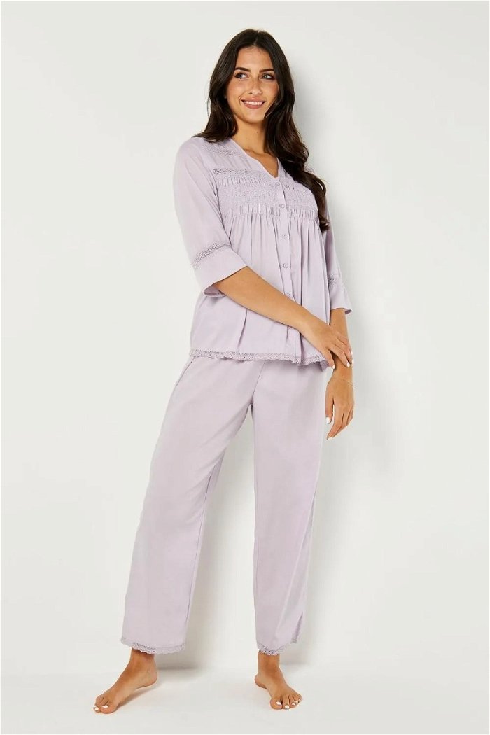 Classic Pyjama Set with Lace Details product image 2