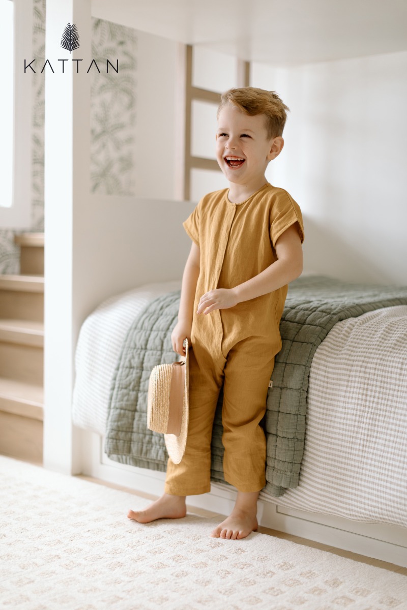 

أوفرول للأطفال من الكتان