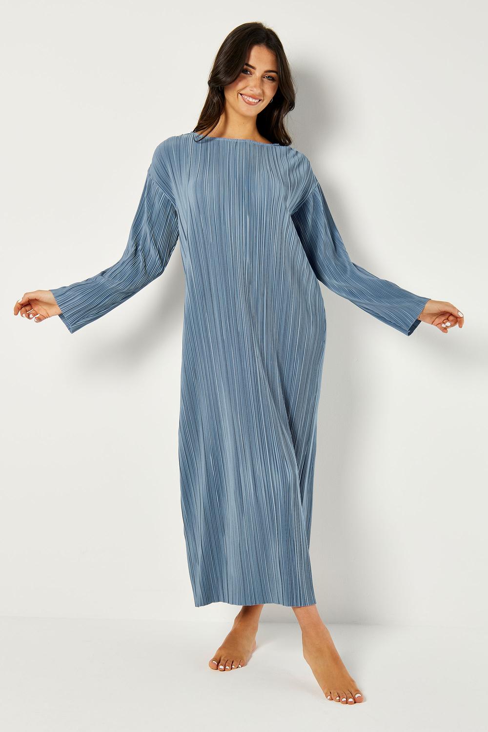 

طقم فستان وكيمونو بأكمام طويلة من قطعتين