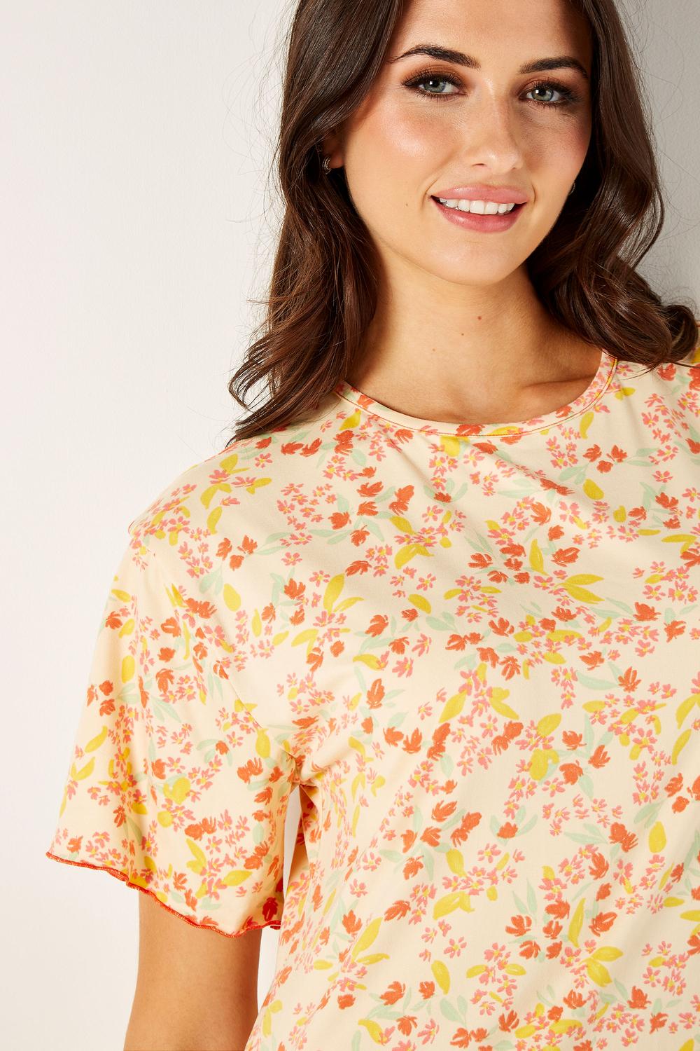 

قميص نوم ميدي بطبعة