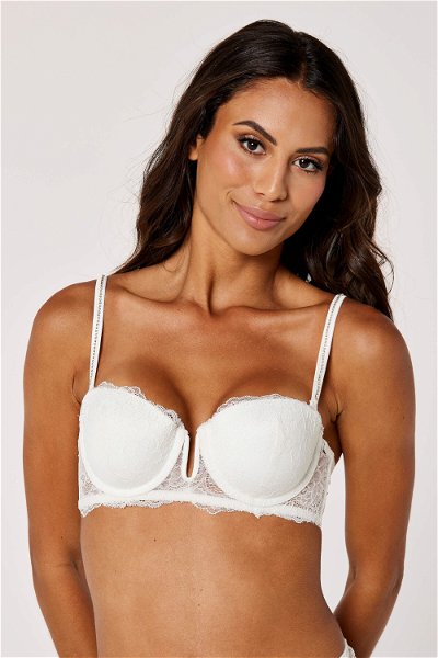 Bridal PushUp Bra with Crystal Straps product image