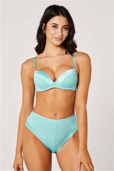 High-Waisted Satin Brief product image