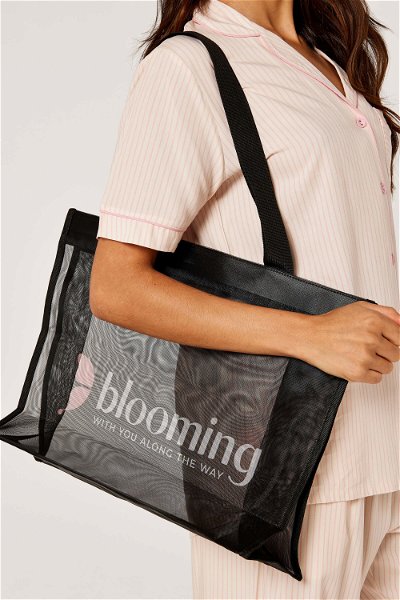 حقيبة تسوق شبك بلومنج لوجو - أنيقة وعملية product image