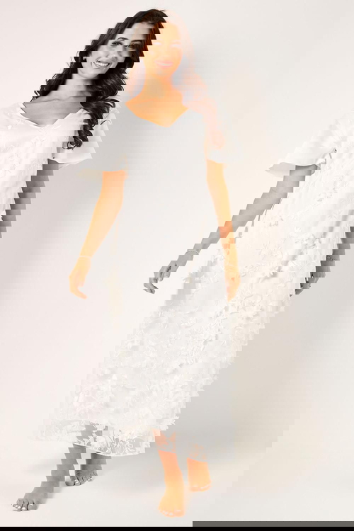 فستان شيفون مزين بالزهور product image