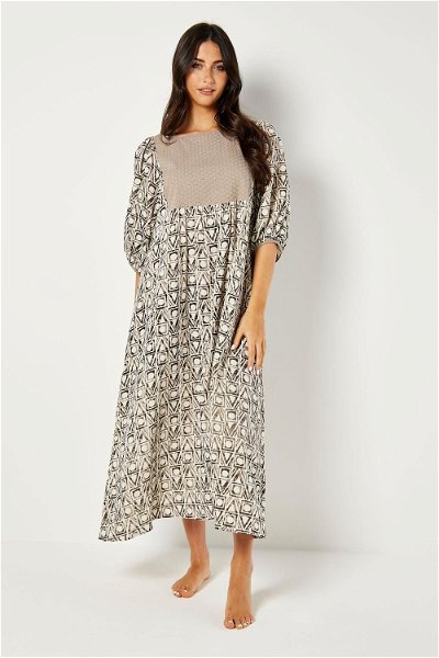 Wide Sleeves Printed Kaftan Dress product image